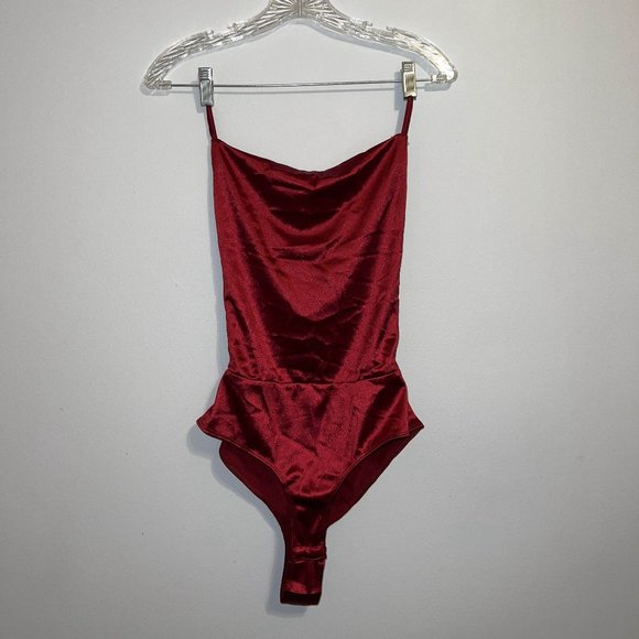 Red Velvet Bodysuit - Picture 1 of 2